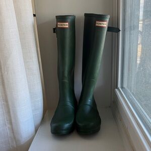 Hunter Dark Green Waterproof Boots